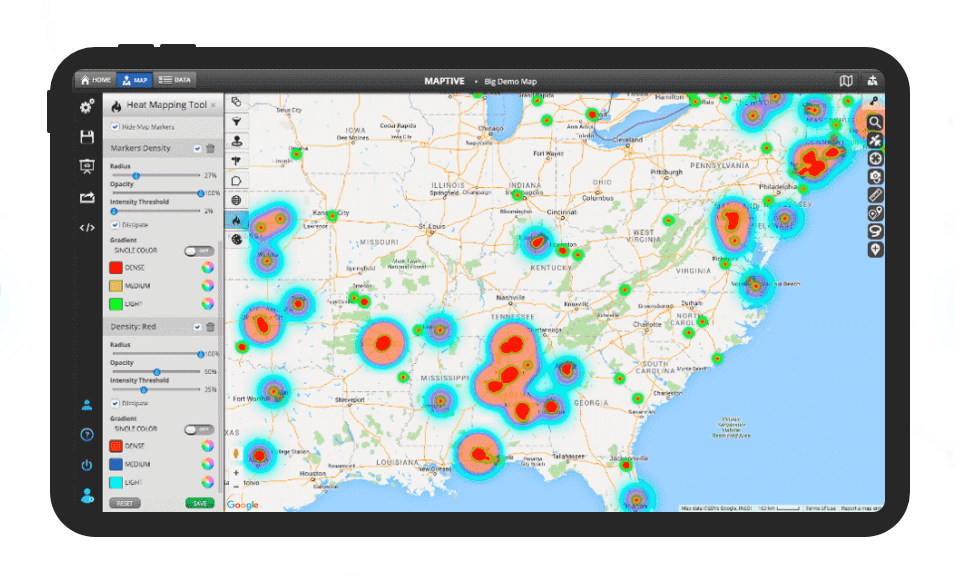 MapTive example map for reference