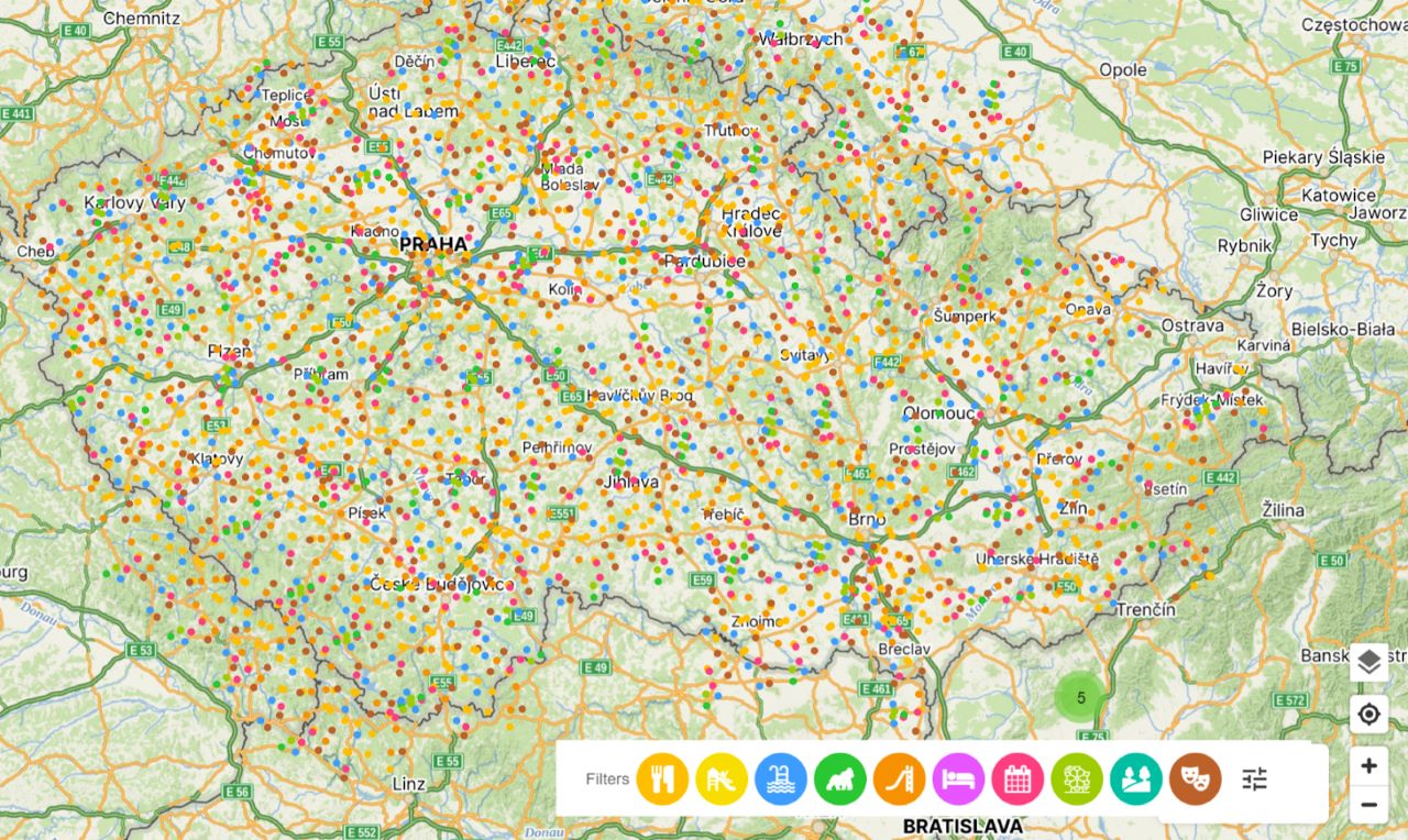 places_on_map_dots